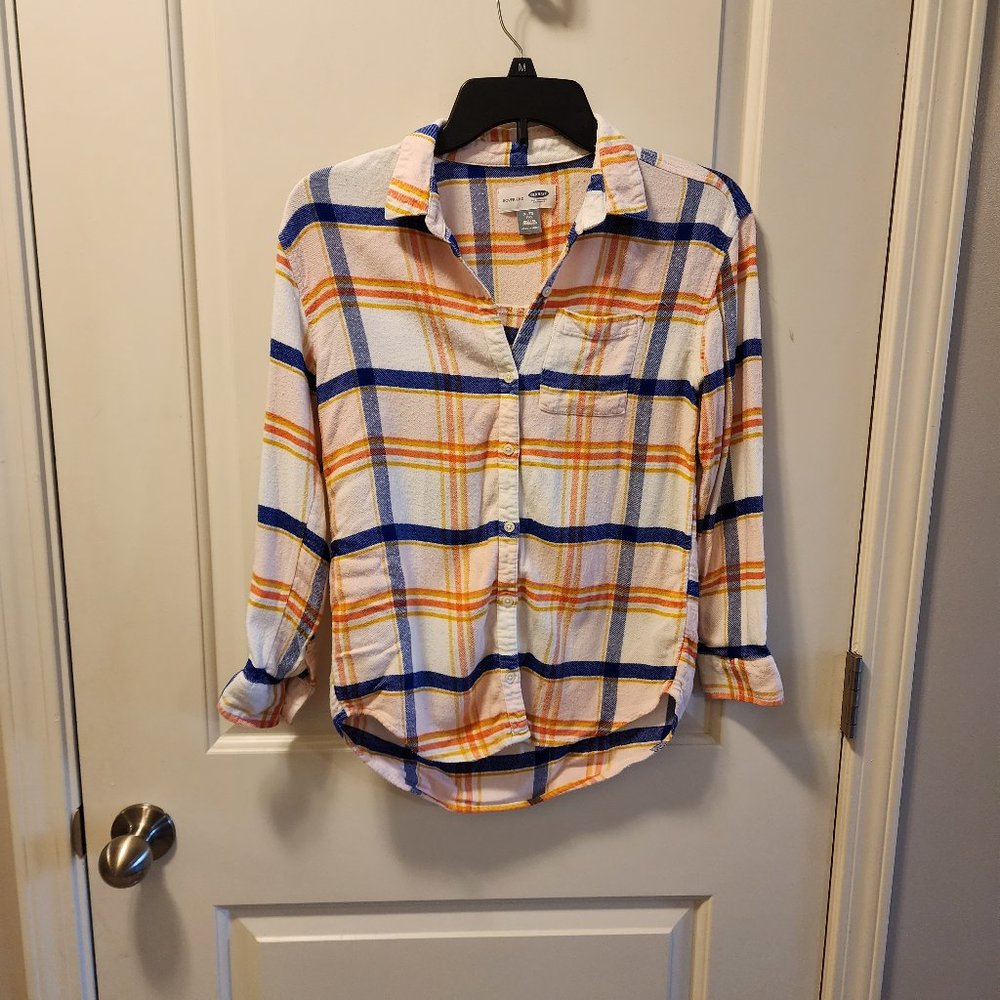 Old Navy Boyfriend Cotton Button Down XL